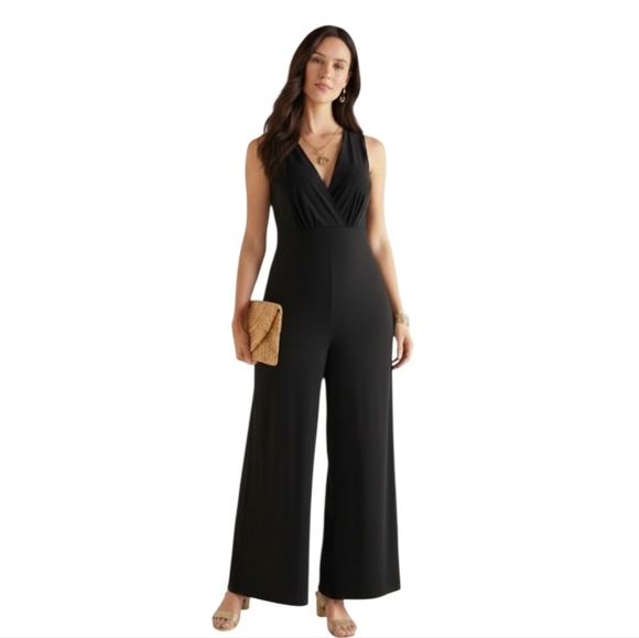 Soft Surroundings Pants - Soft Surroundings Penelope Jumpsuit‎ In Black Size 3X